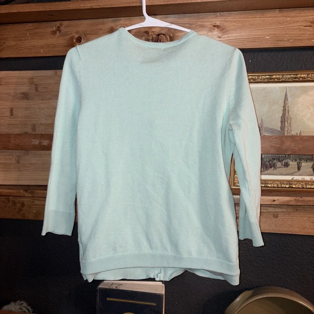 Women's Cotton XS Grannycore Pastel Button Cropped Sleeve Cardigan Shirt